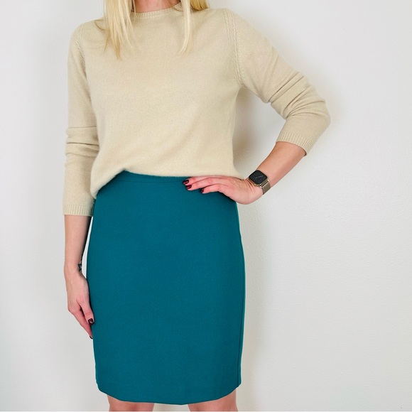 J. Crew The pencil skirt Double-serge wool blend midi - Picture 4 of 9